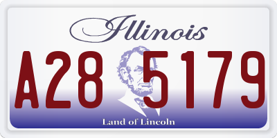 IL license plate A285179