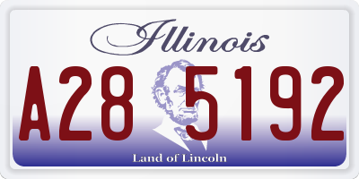 IL license plate A285192