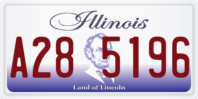 IL license plate A285196