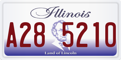 IL license plate A285210