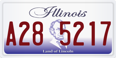 IL license plate A285217
