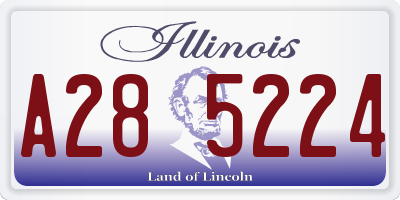 IL license plate A285224