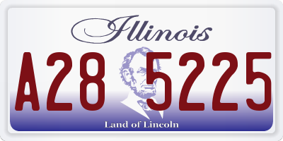 IL license plate A285225