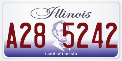 IL license plate A285242