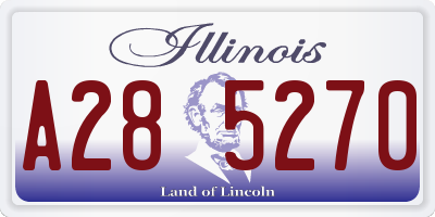 IL license plate A285270