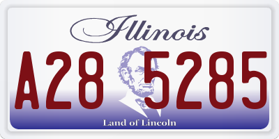 IL license plate A285285