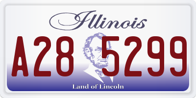 IL license plate A285299