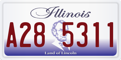 IL license plate A285311