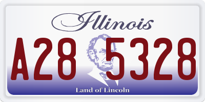 IL license plate A285328