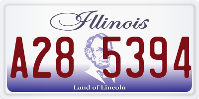 IL license plate A285394