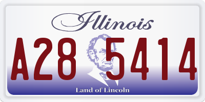 IL license plate A285414