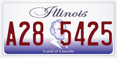 IL license plate A285425