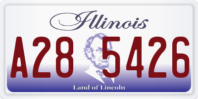 IL license plate A285426