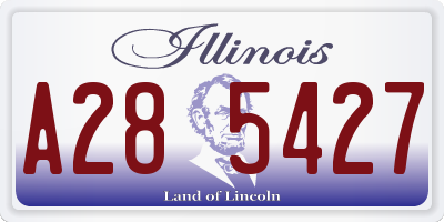 IL license plate A285427