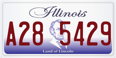 IL license plate A285429