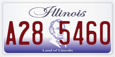 IL license plate A285460