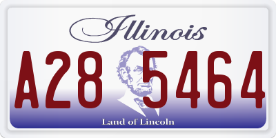 IL license plate A285464