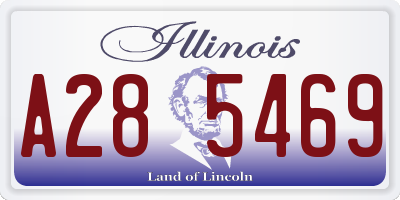 IL license plate A285469