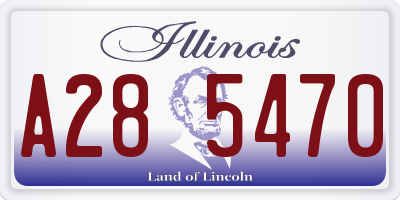 IL license plate A285470