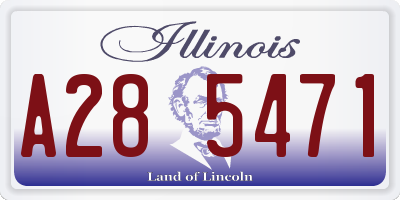 IL license plate A285471