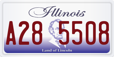 IL license plate A285508