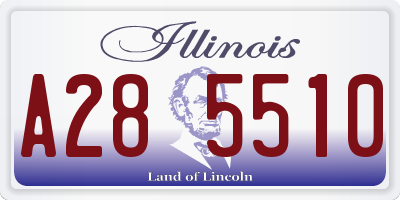 IL license plate A285510