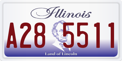 IL license plate A285511