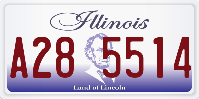IL license plate A285514