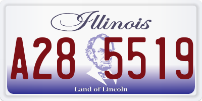 IL license plate A285519