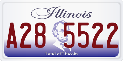 IL license plate A285522