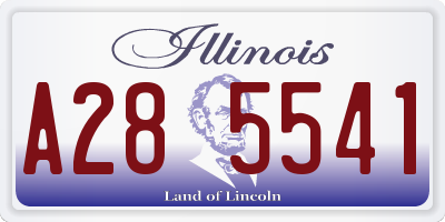 IL license plate A285541