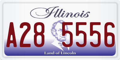 IL license plate A285556
