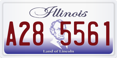 IL license plate A285561