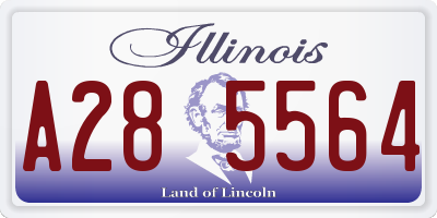 IL license plate A285564