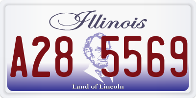 IL license plate A285569