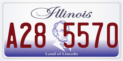 IL license plate A285570