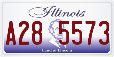 IL license plate A285573