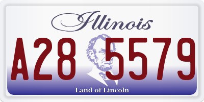 IL license plate A285579