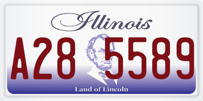 IL license plate A285589