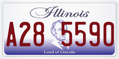 IL license plate A285590