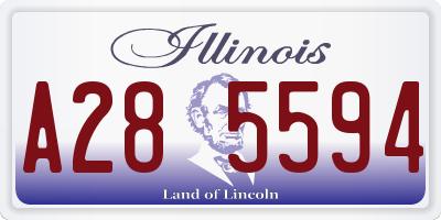 IL license plate A285594