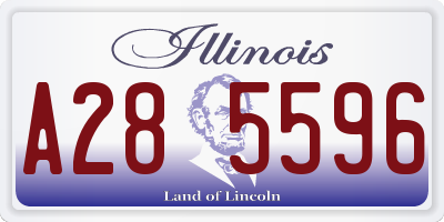 IL license plate A285596