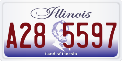 IL license plate A285597