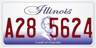 IL license plate A285624