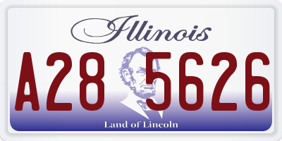 IL license plate A285626