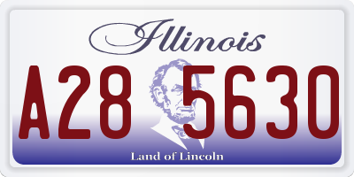 IL license plate A285630