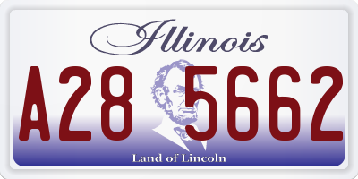 IL license plate A285662