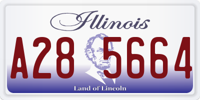 IL license plate A285664