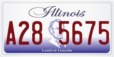 IL license plate A285675