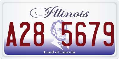 IL license plate A285679